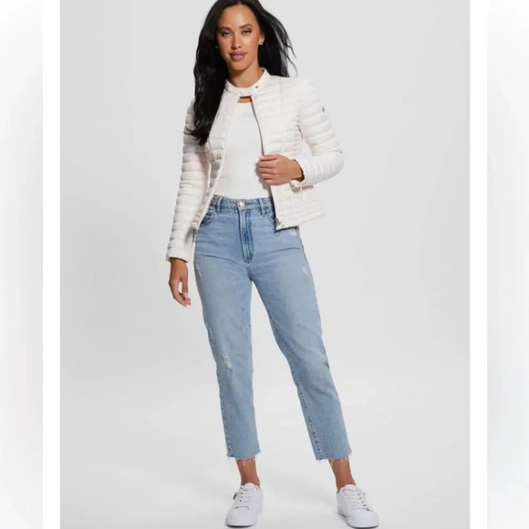 GUESS pink puffer jacket size XS NWOT - Picture 5 of 15